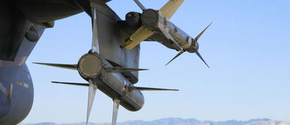 Steel used in Defence industry - photo of missiles on a fighter jet