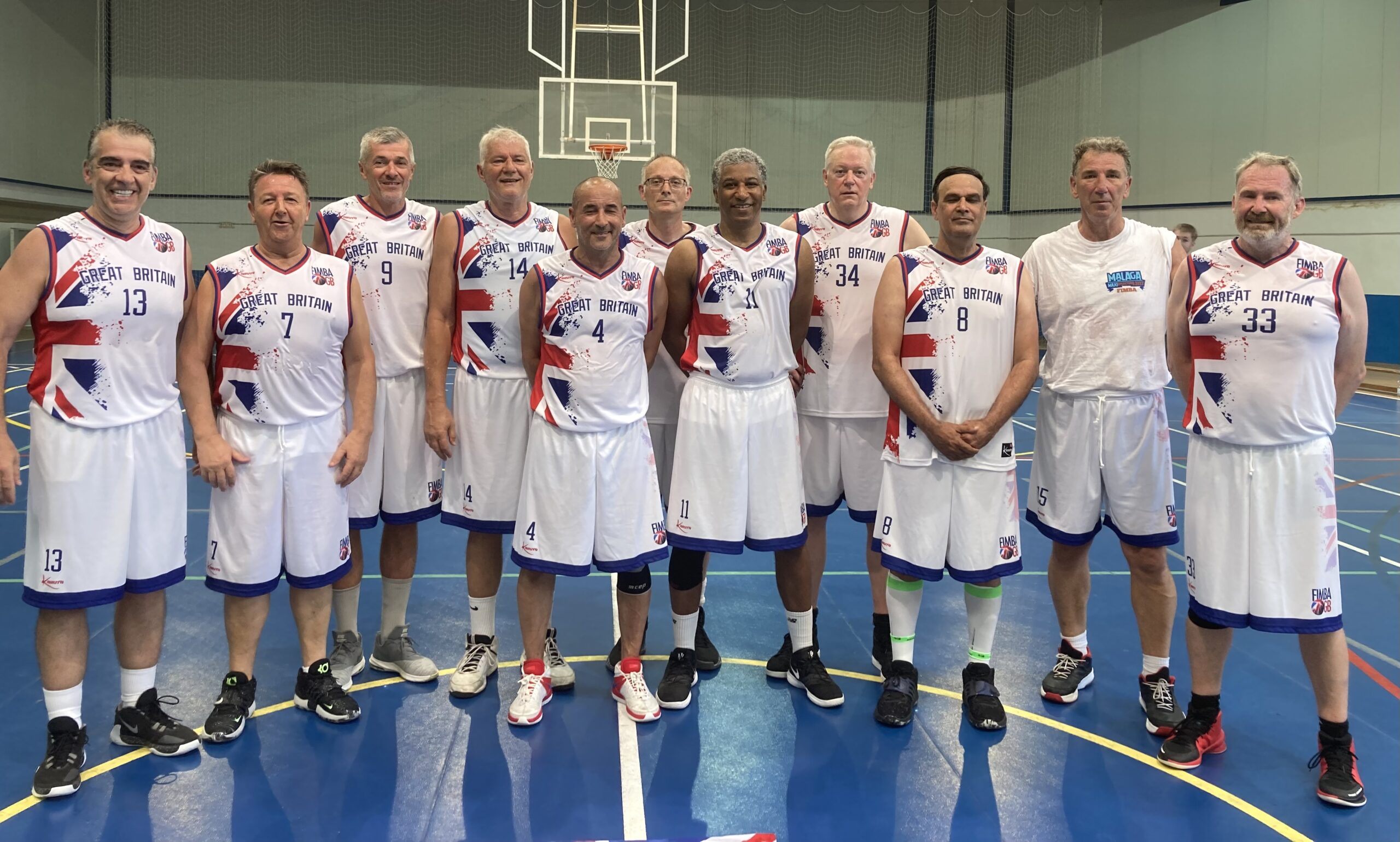 Photo of GB team ready for match against Germany
