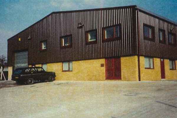Archive footage of High Peak Steels warehouse