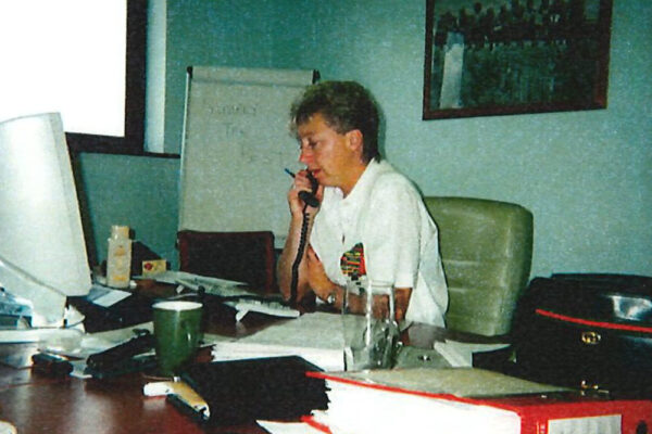 Archive footage of Anne Thornley