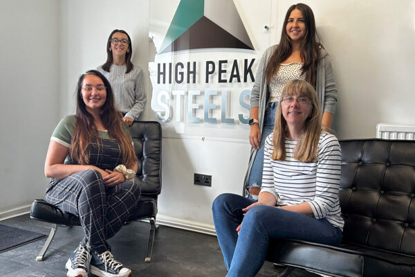 High Peak Steels employees posing for a photo
