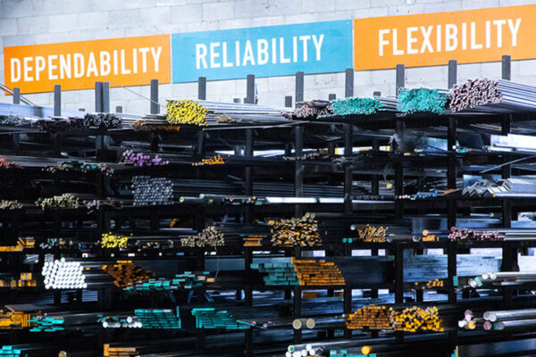 Steel bars in a range of sizes and shapes