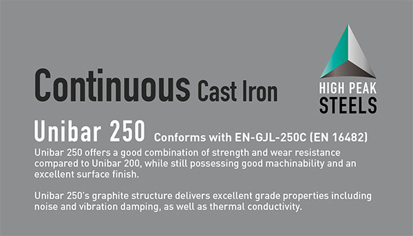 Cast Iron Unibar 250 brochure cover